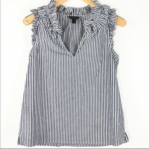 JCrew pinstripe sleeveless top